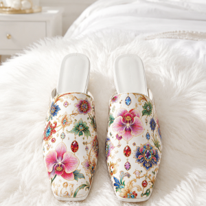 Still Garden Collection | Flat Leather Mules
