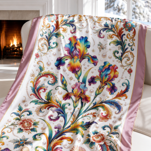 Iridescent Garden Collection | Silk Scarf