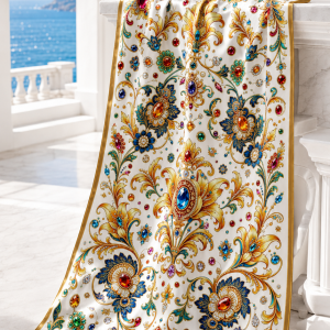 Distinguished Bloom | Silk Scarf Collection