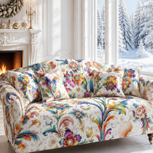 Iridescent Garden Collection | Sofa & Cushion